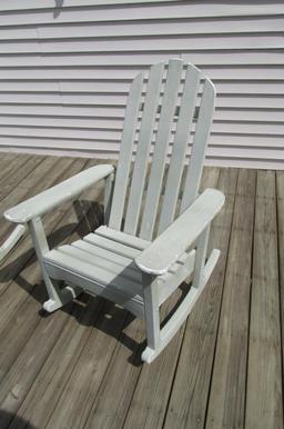 Pair Of Wood Adirondack Rockers - O