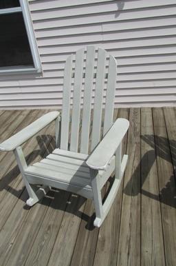 Pair Of Wood Adirondack Rockers - O