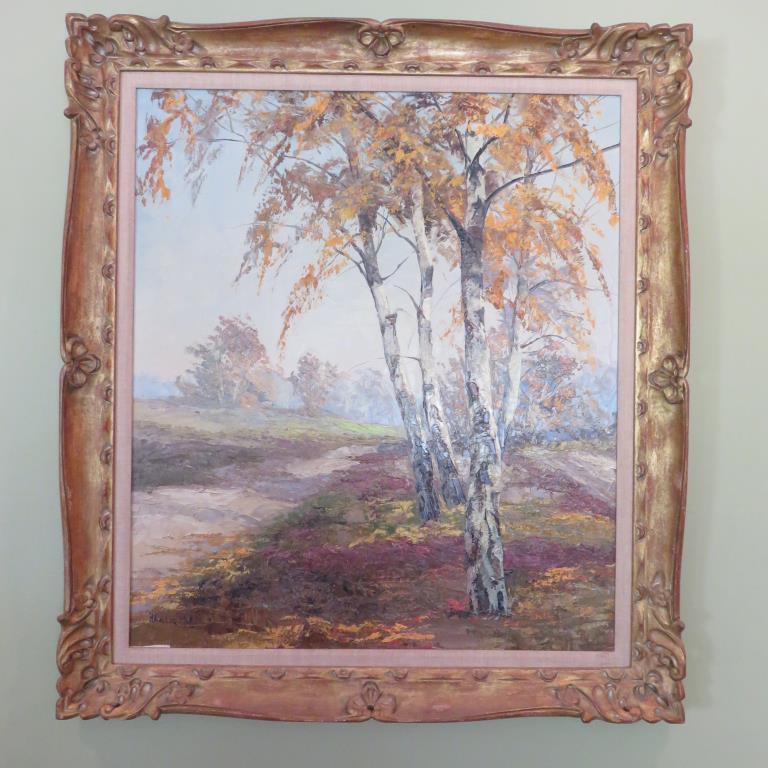 "Landscape With Birches" Painting By Kaluski - LR