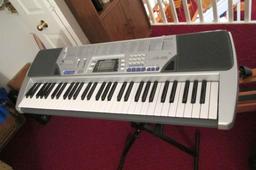 CTK-496 Casio Keyboard, Soft Case, & Stand