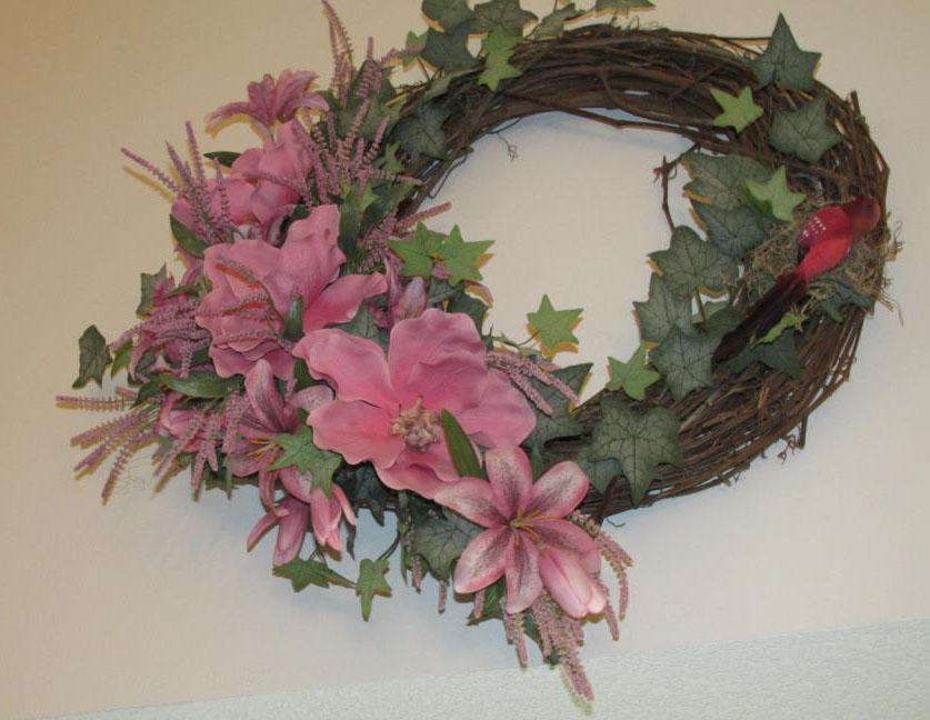 Pink Floral Wreath