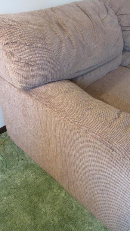 Light Brown Sofa Bed With Linens  - F