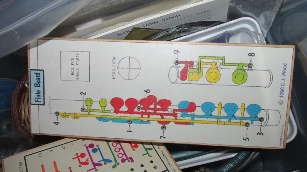 (2) Totes Of Misc. Instrument Parts - F