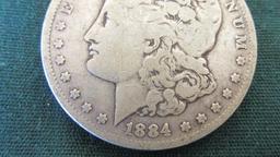 1884 Morgan Silver Dollar - M