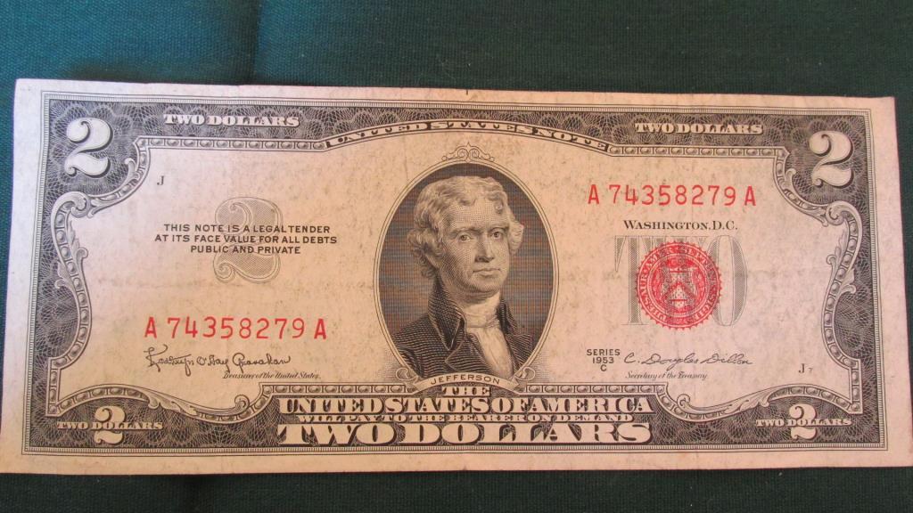 1953 C Series Two Dollar Bill - M