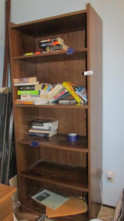 Book Shelf With Assorted Science Fiction Books - B1