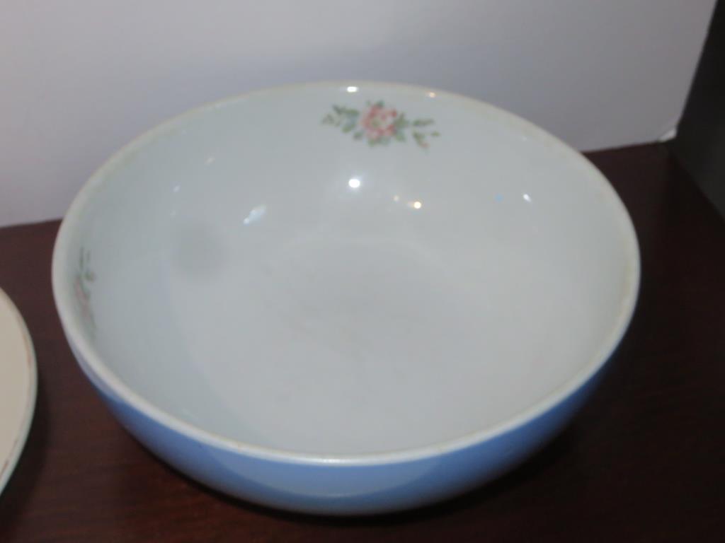 Hall Dishware, Pyrex Pie Pan, & A Platter - W