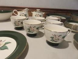 6-Person Homer Laughlin "Jade Rose" China Set