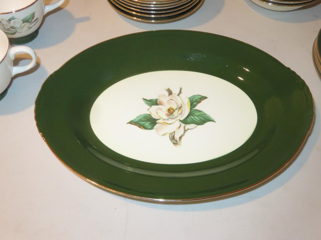 6-Person Homer Laughlin "Jade Rose" China Set