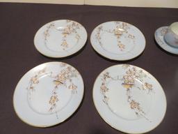 Set Of (8) Hand Painted Japan Ceramic China - W