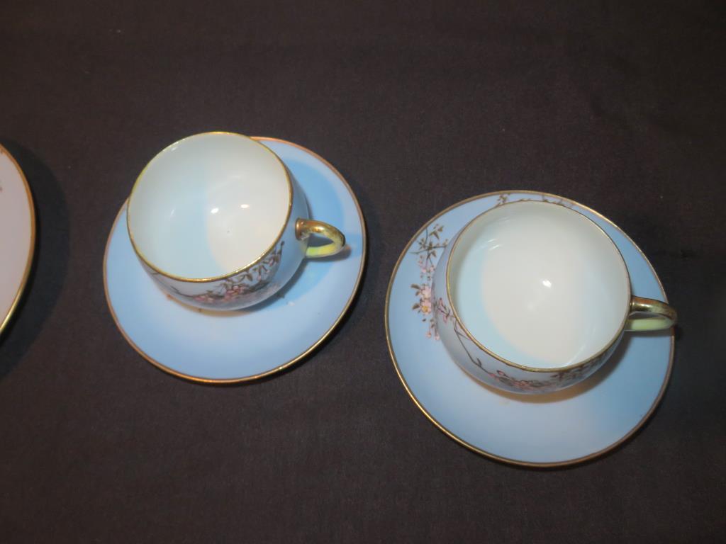 Set Of (8) Hand Painted Japan Ceramic China - W