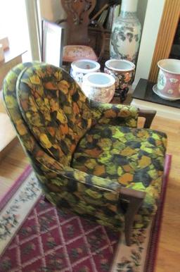 Pair Of 60's Patterned Chairs - M