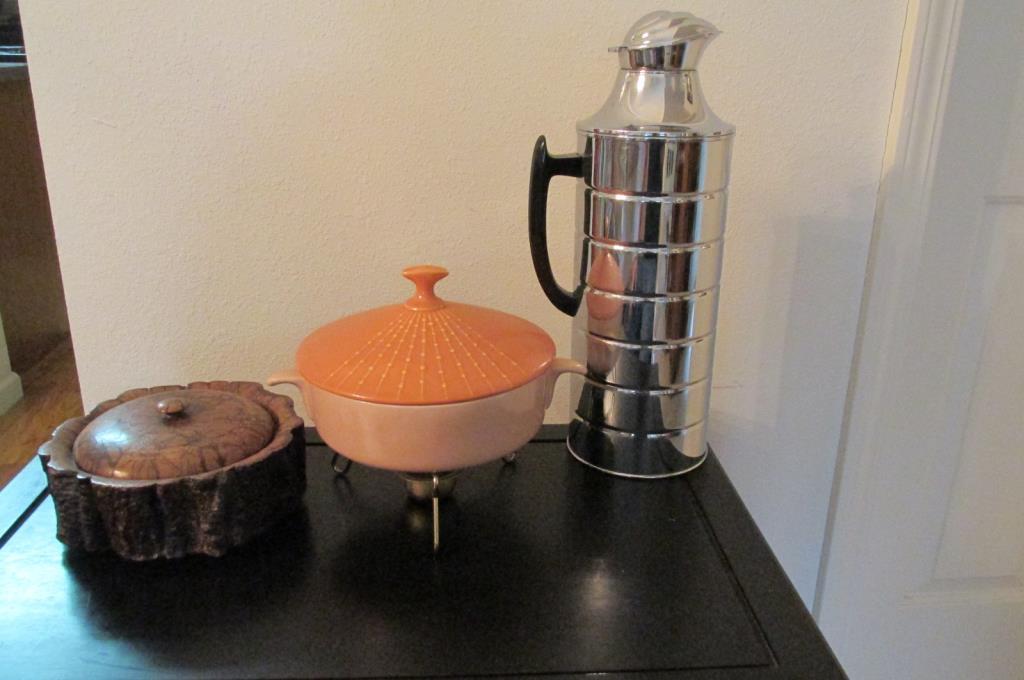 Coffee Carafe, Fondue Dish, & Candy Dish  - M