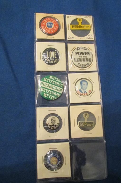 (9) Political Pins  - B1