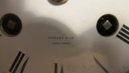 Antique Tiffany & Co., New York, Black Marble & Brass Mantle Clock - LR