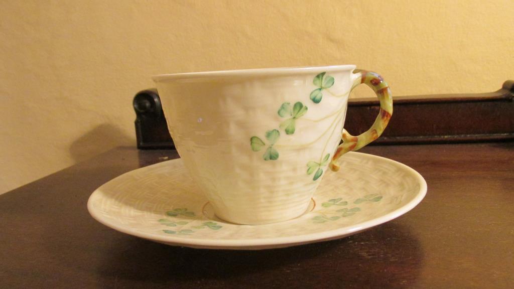 (4) Beleek Cups & Saucers - DR