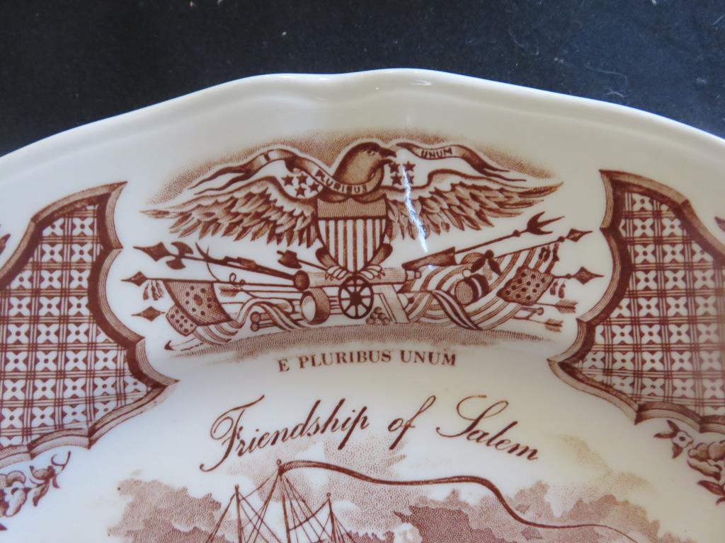 4-Piece Brown "Fair Winds" Dinner Plates - DR