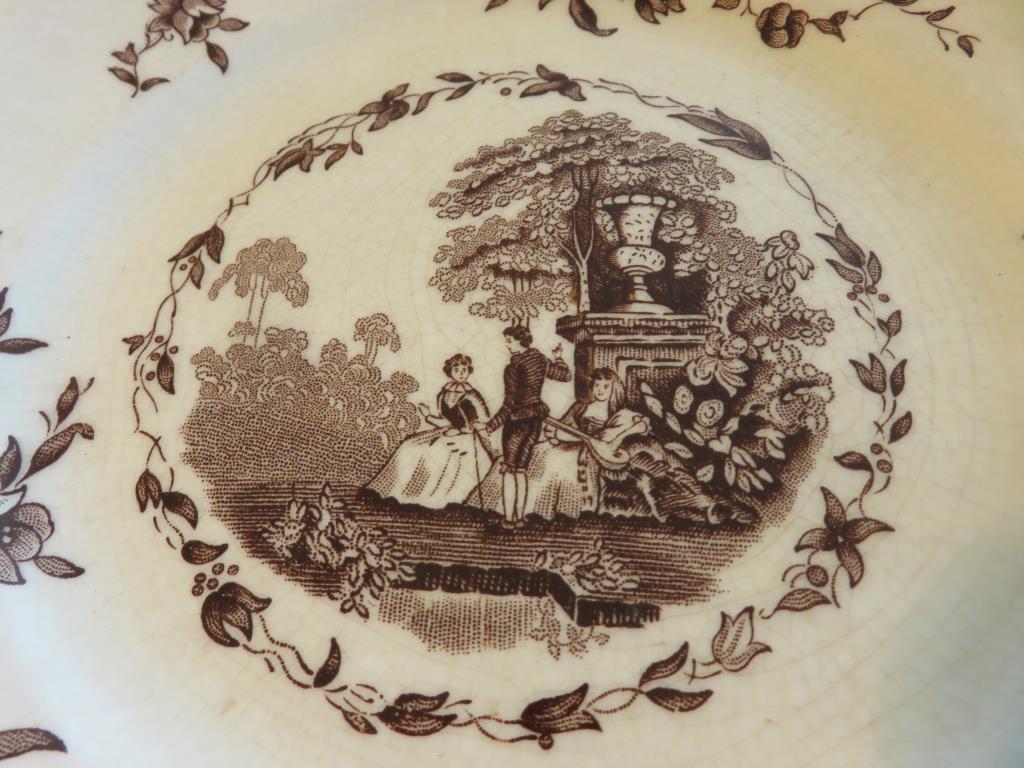 (12) Mason's "Watteau" China Plates & Saucers - DR