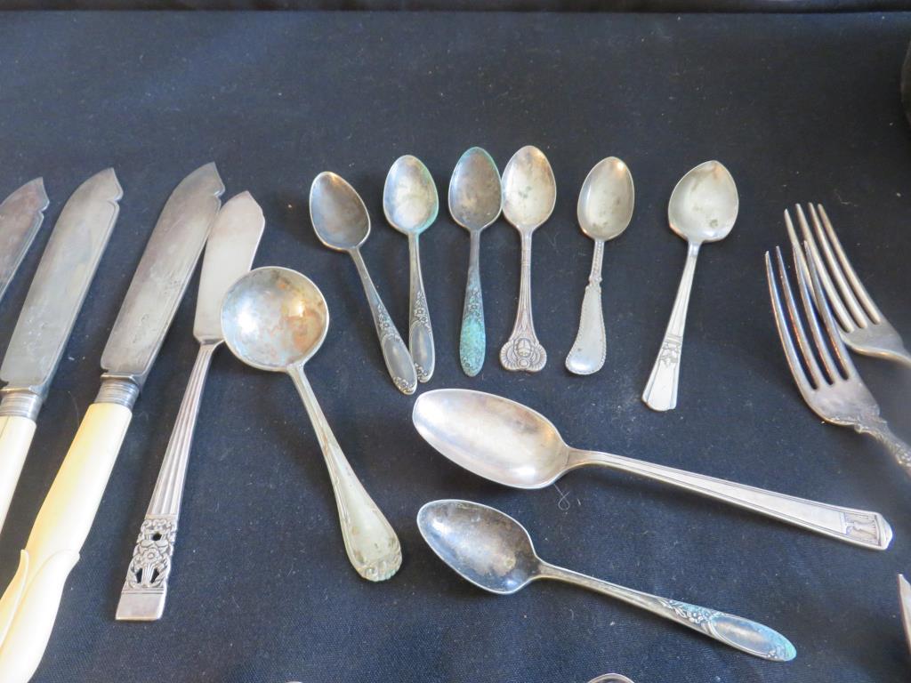 (43) Pieces Of Silverware & Knives - LR