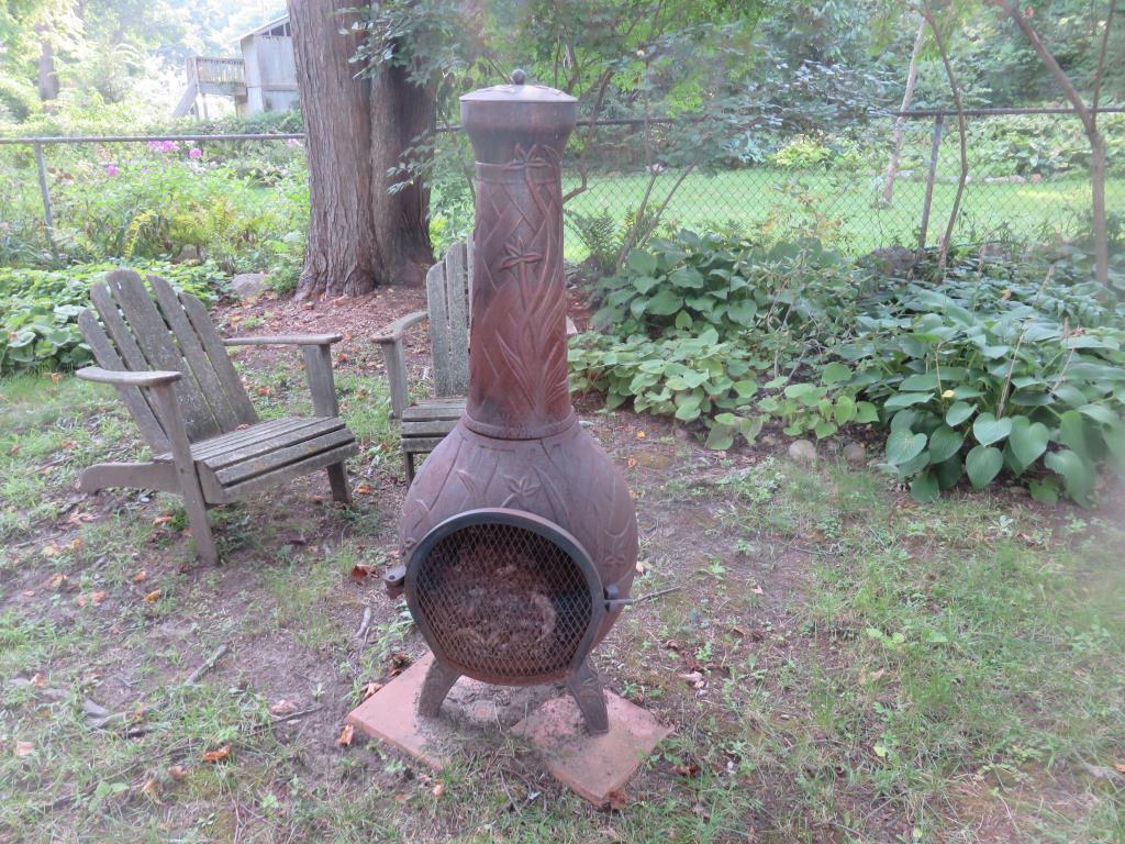 Cast Metal Outdoor Chiminea - Y