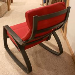 High-Back Modern Rocking Chair - B