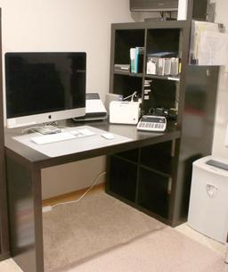 Office Desk & Storage Cubes Workstation - O