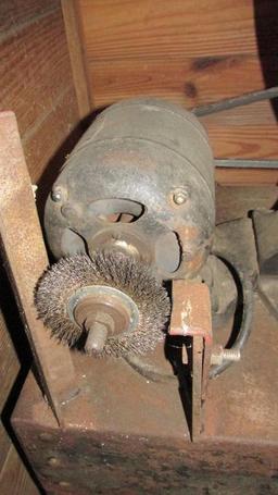 Standing Band Saw with Grinder Attached - B