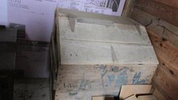 Antique Double Bin Feed Box - B