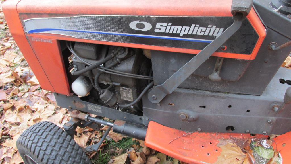 918H Simplicity Riding Tractor & 48" Cut Mowing Deck - B