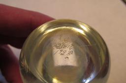 1993 C. Wright Signed Glass Paperweight - K