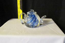 1996 Brian Lonsway Signed Glass Tea Pot - K