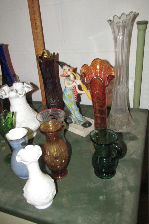 Assorted Glass & Ceramic Vases - B