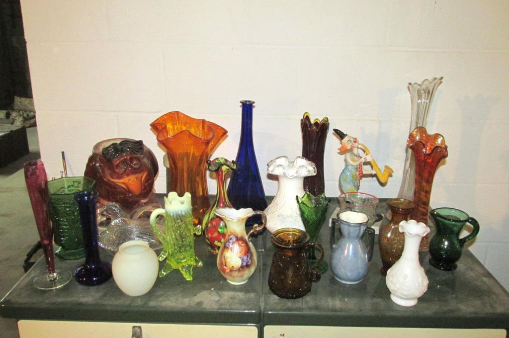 Assorted Glass & Ceramic Vases - B
