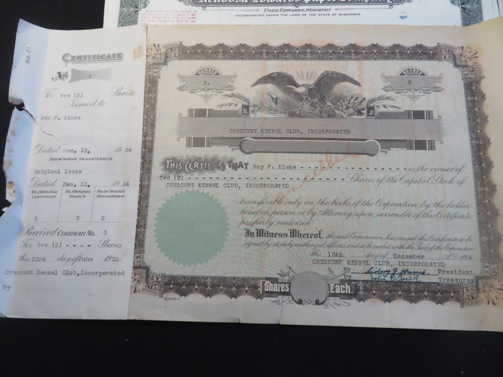 (99) Stock Certificates