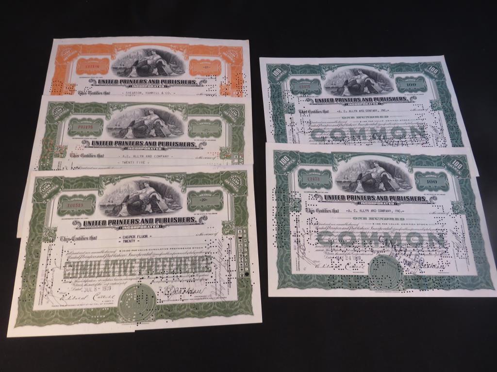 (99) Stock Certificates