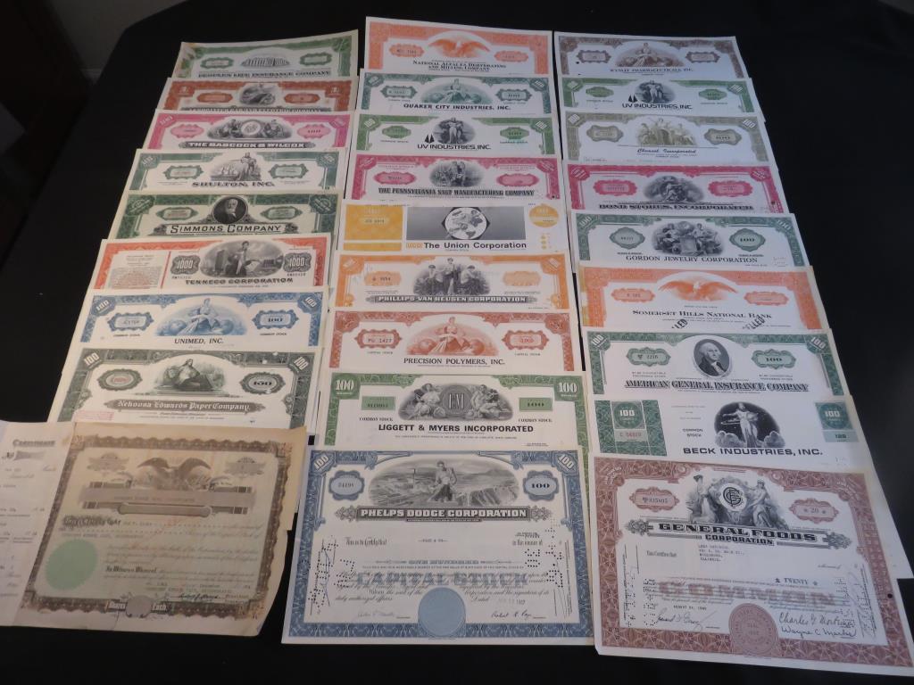 (99) Stock Certificates