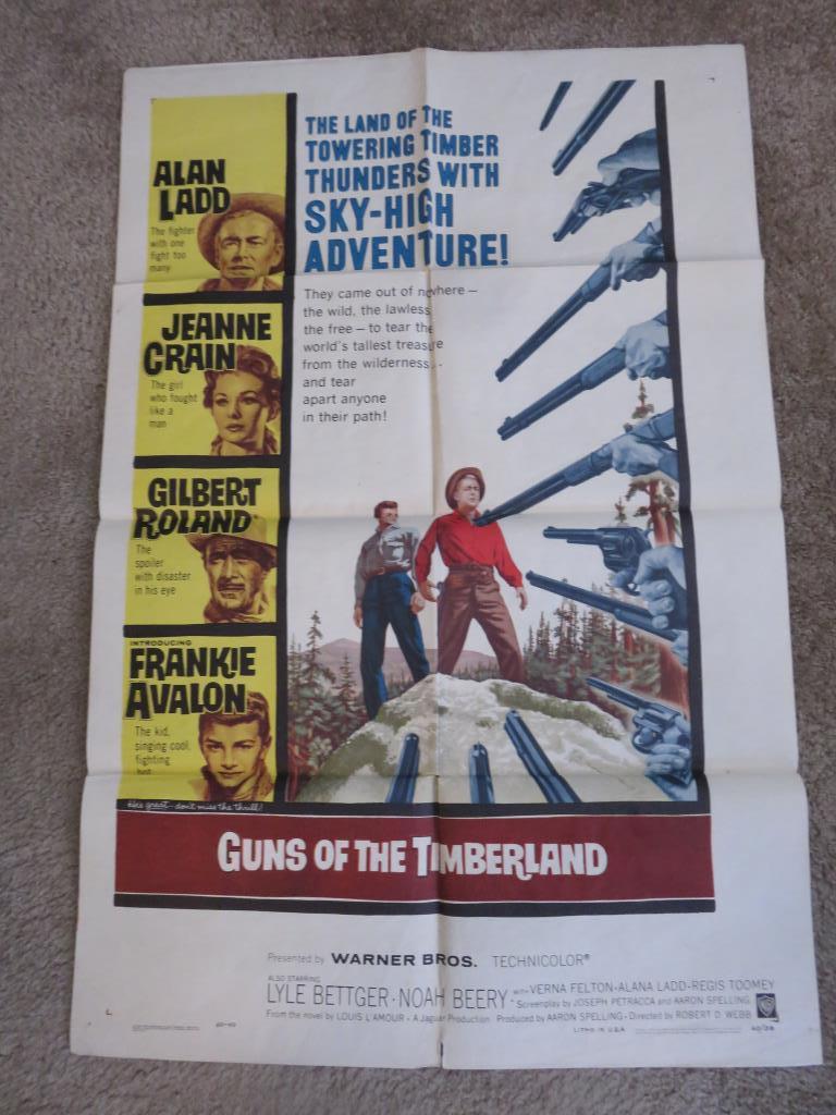 1960 Guns Of The Timberland Movie Poster