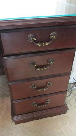 Dark Wood Finish Desk - OF