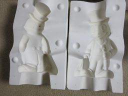 (6) Special Edition Jiminy Cricket, Bambi, Squirrel And Panda Molds - FRM