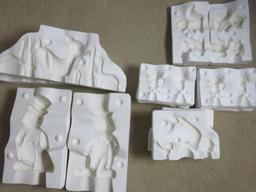 (6) Special Edition Jiminy Cricket, Bambi, Squirrel And Panda Molds - FRM