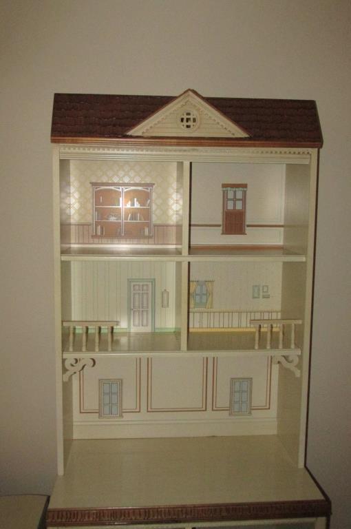 Doll House Style Double Shelf - B4