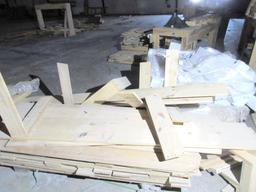 Pallet Of White Oak Casket Lids