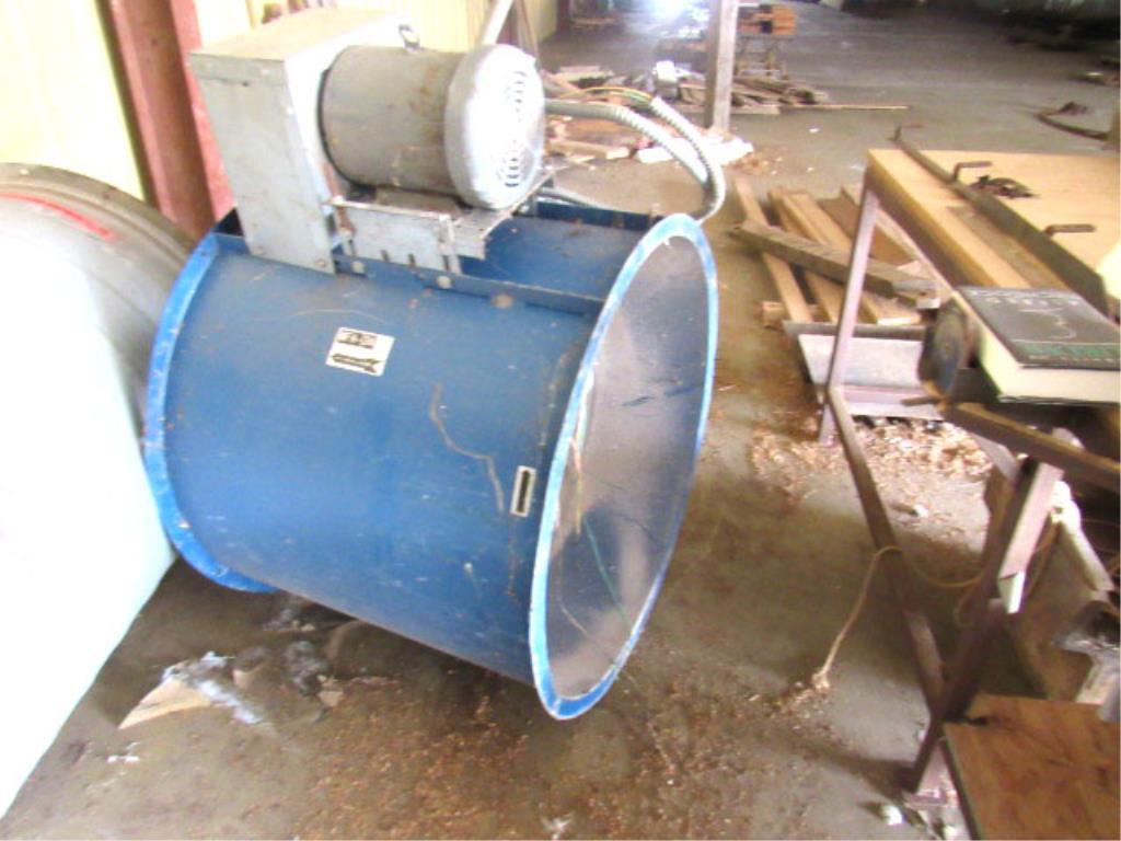 Air Flow Exhaust Fan and Tube For Paint Booth