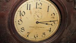 Large Solid Wood Mantle Clock - L