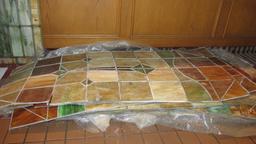 (18) Panes Of Leaded Stained Glass - L