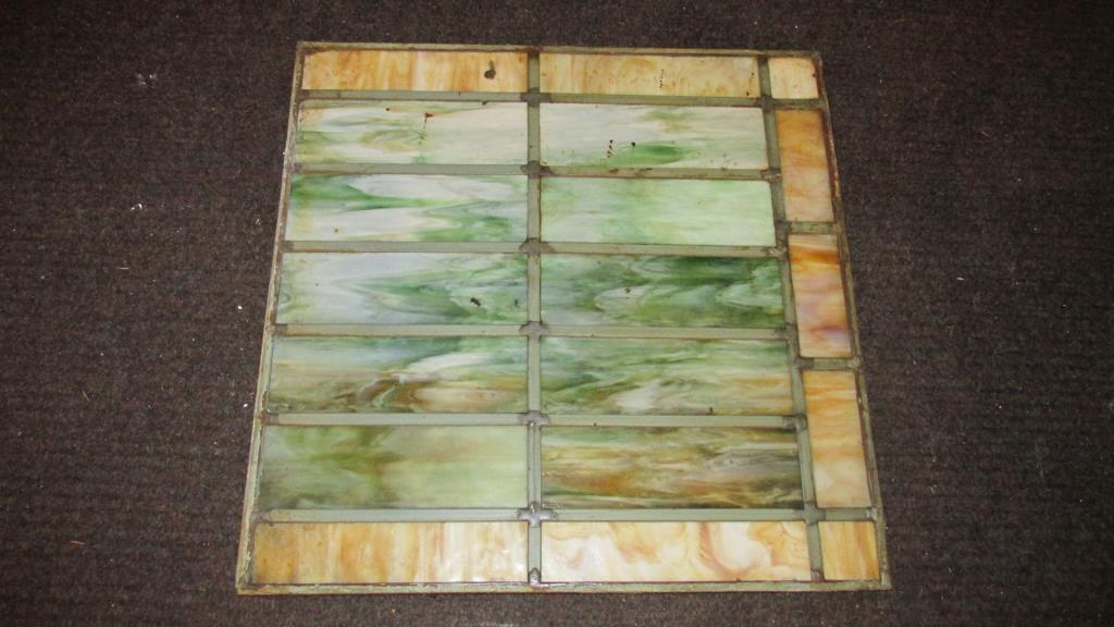 (2) Rectangular Panes Of Leaded Stained Glass - L