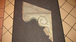 Wooden Corbel With Scrollwork - L