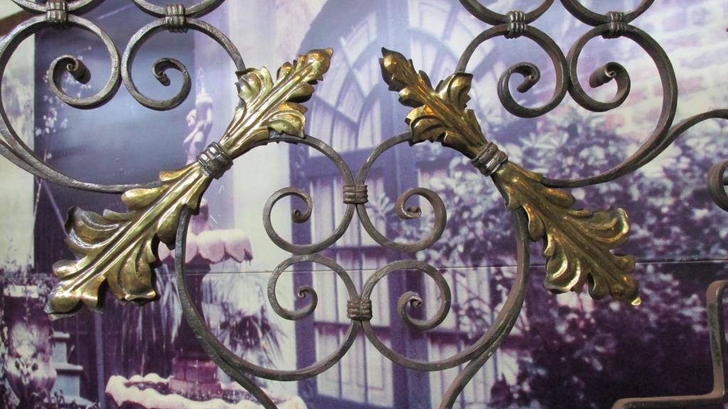 Antique Arched Metal Gate Entranceway - L