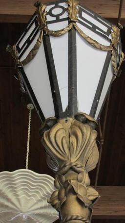 Pair Of Antique Lamps - A