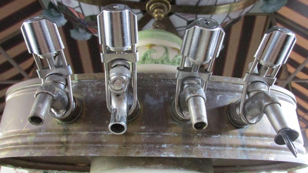 Pair Of Antique Porcelain Bar Taps - A